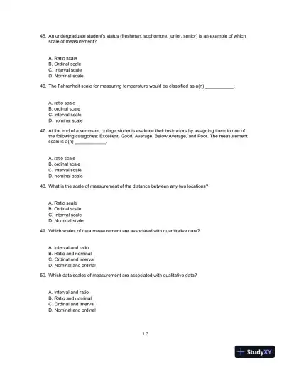 Essentials of Business Statistics: Communicating With Numbers 1st Edition Test Bank - Page 8 preview image