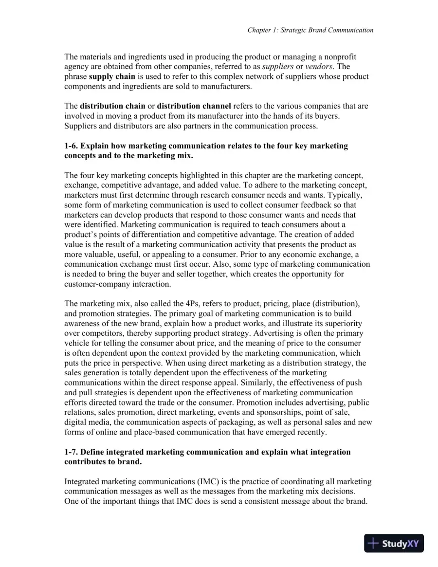 Advertising and  IMC: Principles and Practice, 11th Edition Solution Manual, page 15