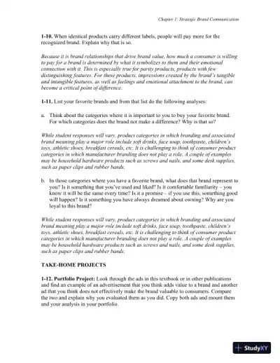 Advertising and IMC: Principles and Practice, 11th Edition Solution Manual - Page 18 preview image