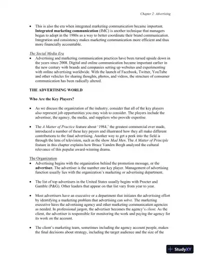 Advertising and IMC: Principles and Practice, 11th Edition Solution Manual - Page 29 preview image