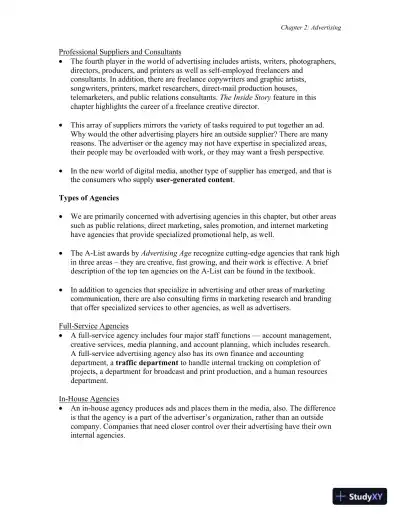 Advertising and IMC: Principles and Practice, 11th Edition Solution Manual - Page 31 preview image