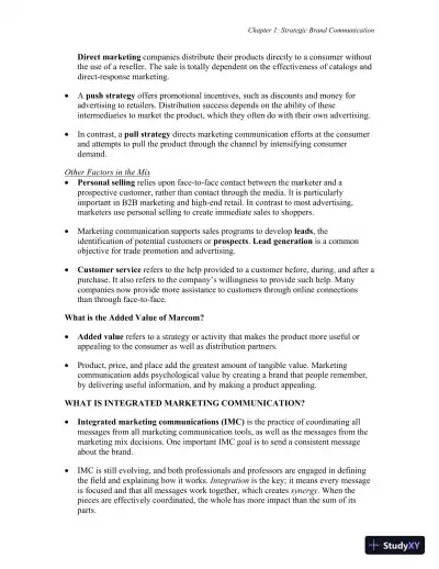 Advertising and IMC: Principles and Practice, 11th Edition Solution Manual - Page 7 preview image