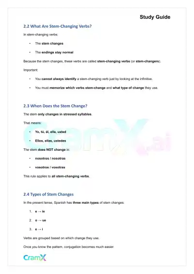 Spanish II - The Present Tense Indicative - Page 5 preview image