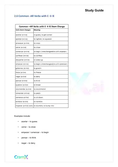 Spanish II - The Present Tense Indicative - Page 7 preview image
