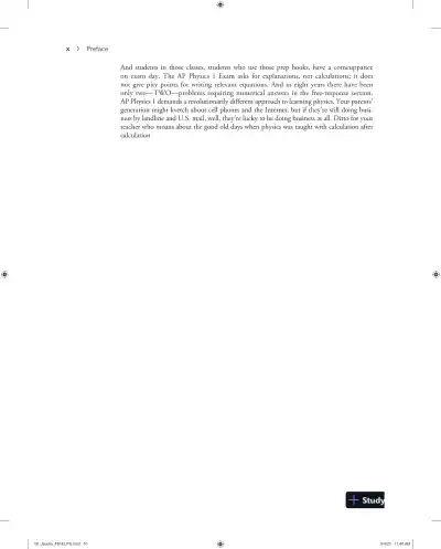 AP Physics 1 algebra based elite student edition (2024) - Page 14 preview image