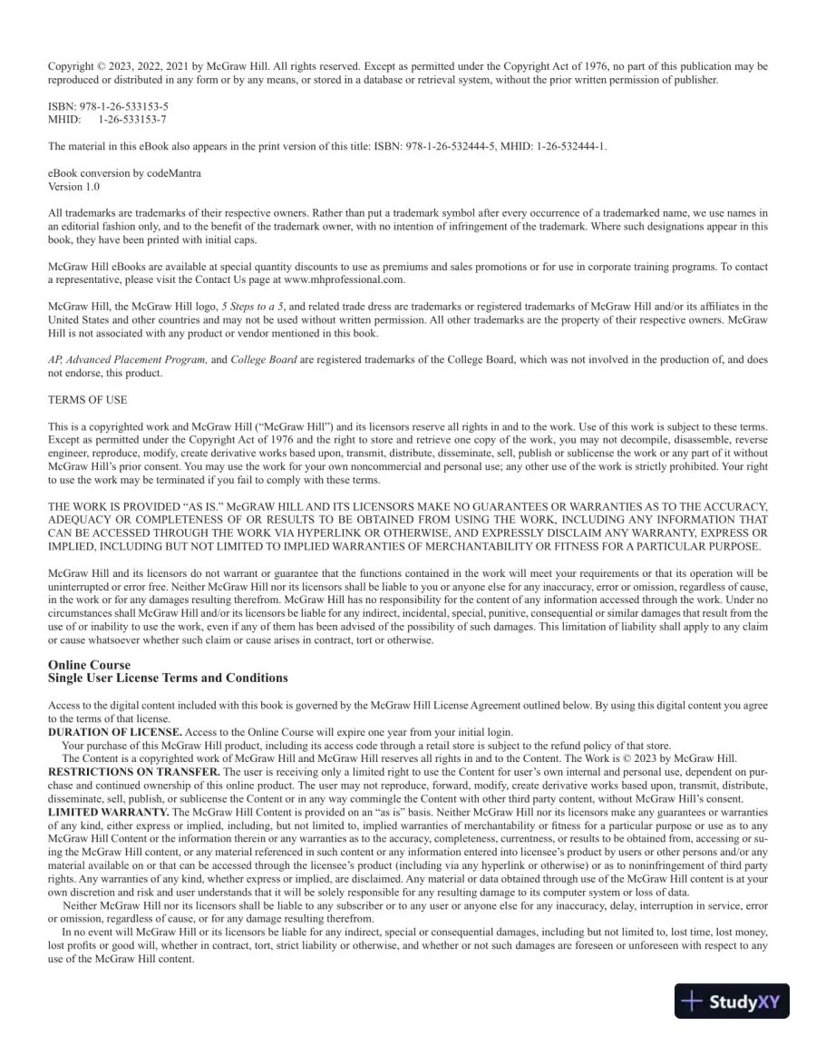 AP Physics 1 algebra based elite student edition (2024), page 8