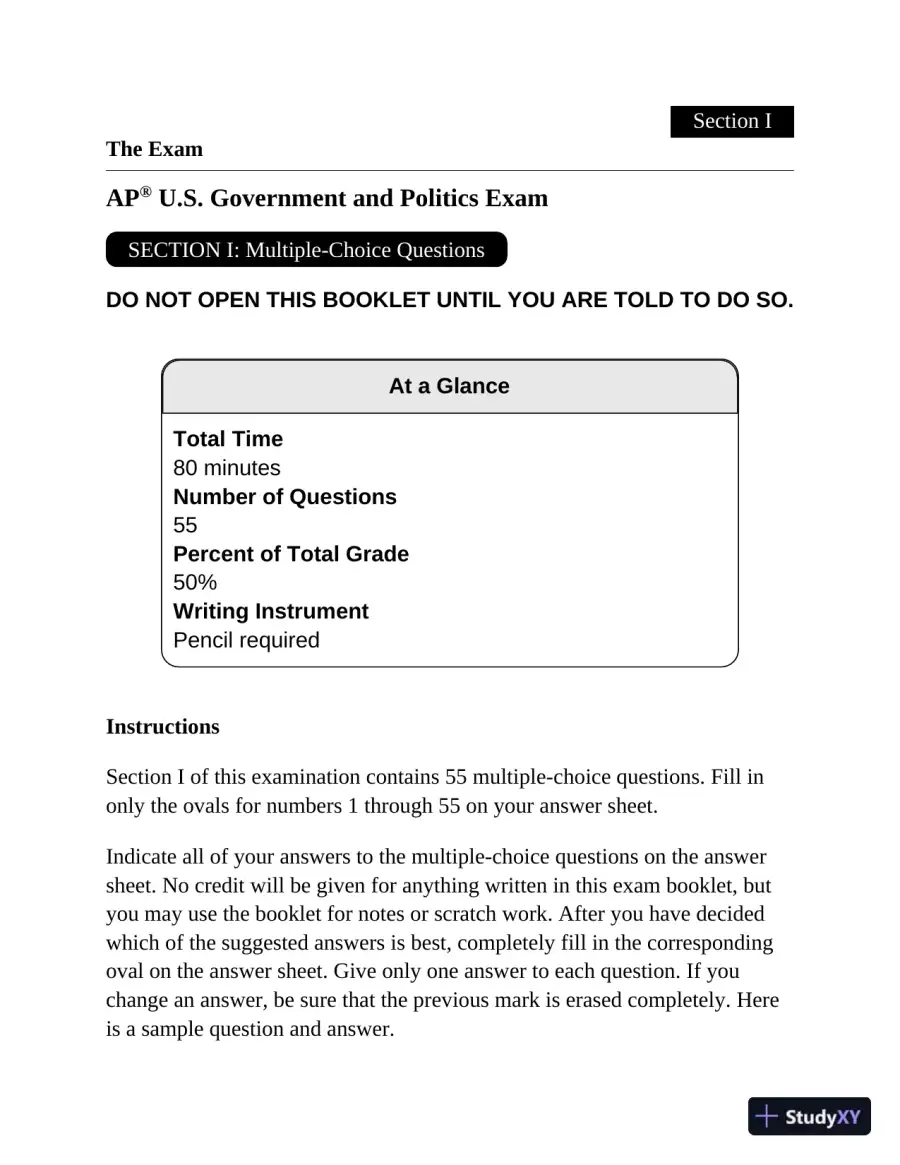 Princeton Review AP U.S. Government and Politics Prep, 2023: 3 Practice Tests (2022), page 29