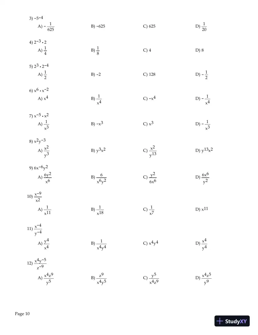 Test Bank for College Algebra Essentials, 5th Edition, page 11