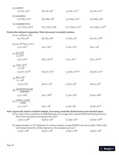Test Bank for College Algebra Essentials, 5th Edition - Page 16 preview image