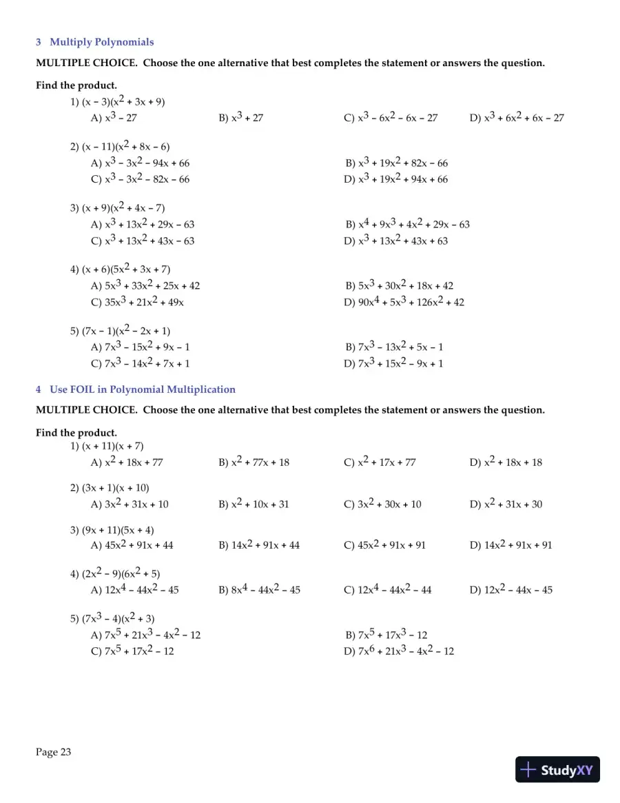 Test Bank for College Algebra Essentials, 5th Edition, page 24