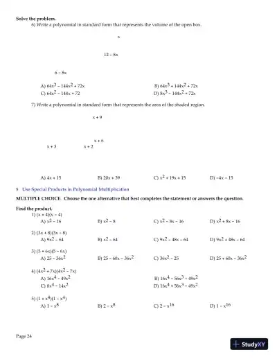 Test Bank for College Algebra Essentials, 5th Edition - Page 25 preview image