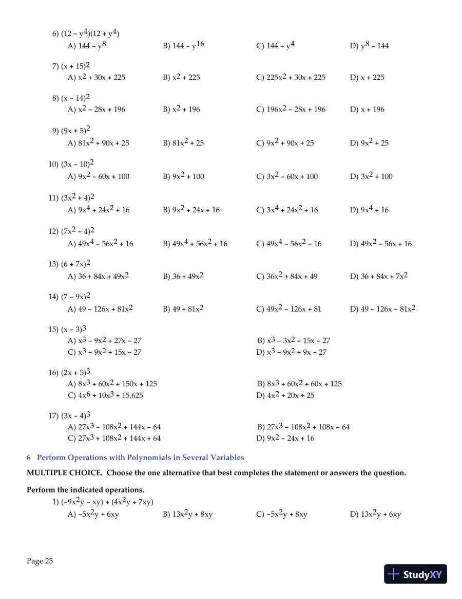 Test Bank for College Algebra Essentials, 5th Edition, page 26