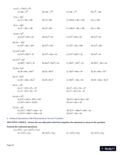 Test Bank for College Algebra Essentials, 5th Edition - Page 26 preview image