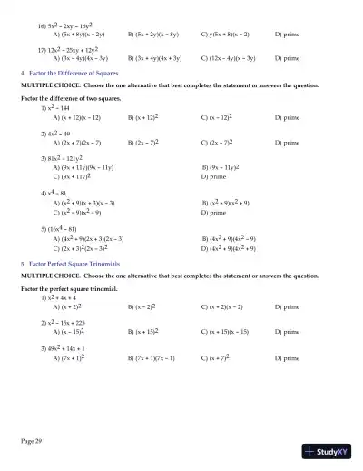 Test Bank for College Algebra Essentials, 5th Edition - Page 30 preview image