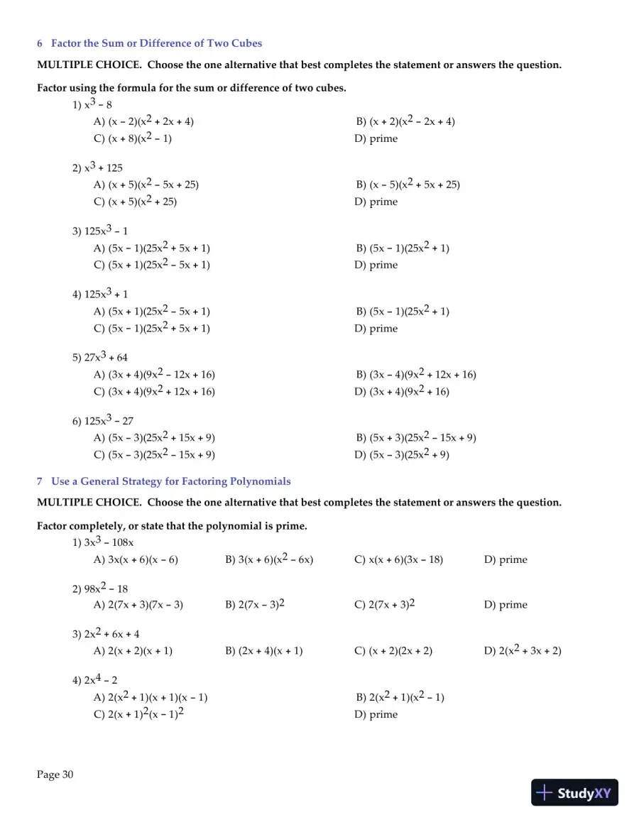 Test Bank for College Algebra Essentials, 5th Edition, page 31
