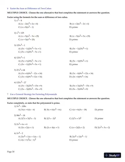 Test Bank for College Algebra Essentials, 5th Edition - Page 31 preview image