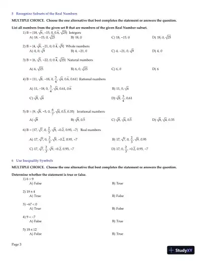 Test Bank for College Algebra Essentials, 5th Edition - Page 4 preview image