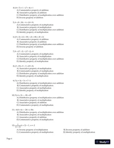 Test Bank for College Algebra Essentials, 5th Edition - Page 7 preview image