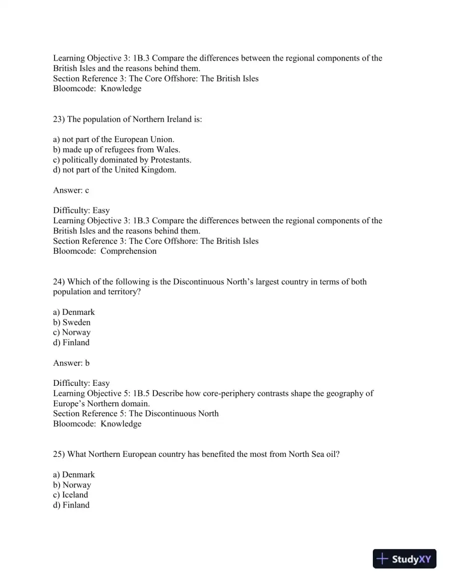 Geography: Realms, Regions, and Concepts, 16th Edition Test Bank, page 10