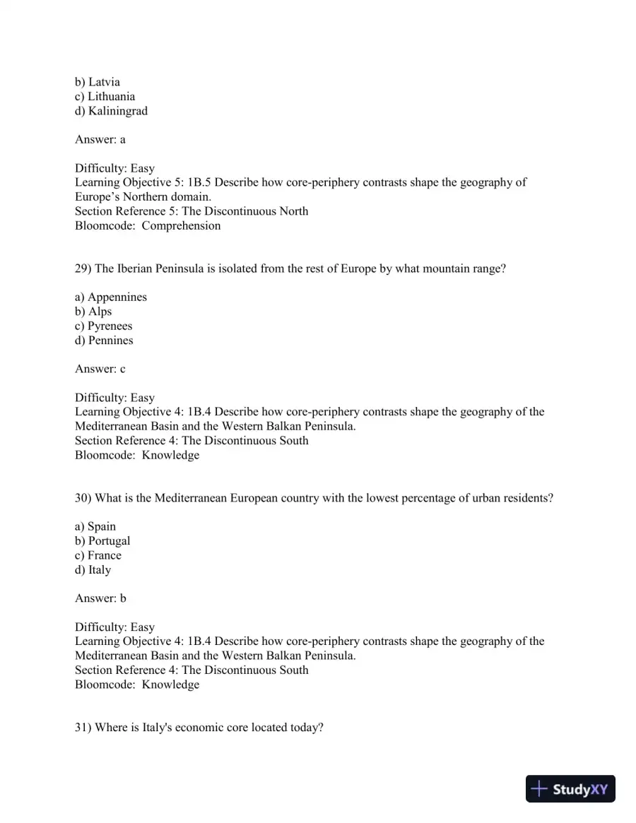 Geography: Realms, Regions, and Concepts, 16th Edition Test Bank, page 12