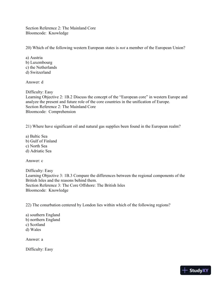 Geography: Realms, Regions, and Concepts, 16th Edition Test Bank, page 9