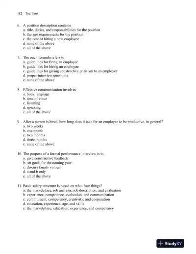 Test Bank For Fundamentals of Law Office Management, 5th Edition - Page 13 preview image