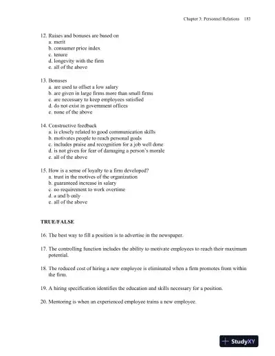 Test Bank For Fundamentals of Law Office Management, 5th Edition - Page 14 preview image