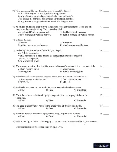 Public Finance in Canada 5th Edition Test Bank - Page 12 preview image