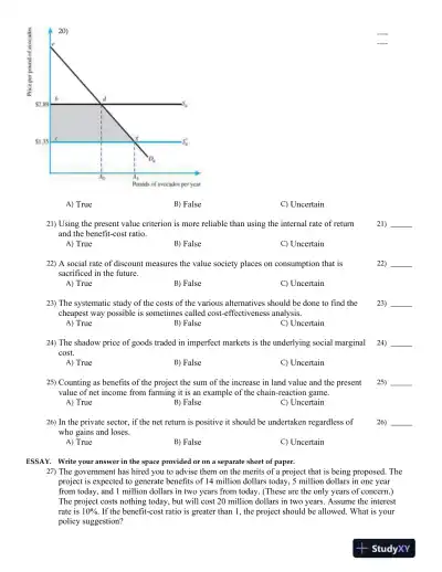 Public Finance in Canada 5th Edition Test Bank - Page 13 preview image