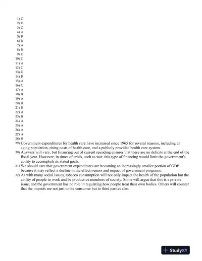 Public Finance in Canada 5th Edition Test Bank - Page 5 preview image
