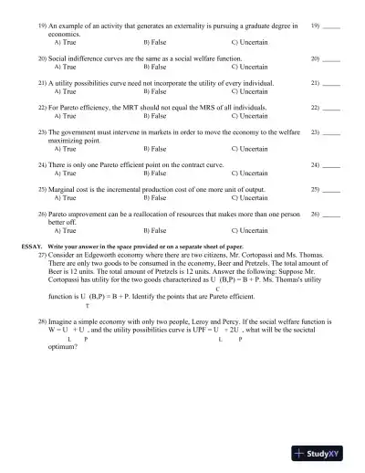 Public Finance in Canada 5th Edition Test Bank - Page 8 preview image