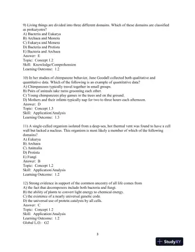 Test Bank For Campbell Biology In Focus, 2nd Edition - Page 4 preview image