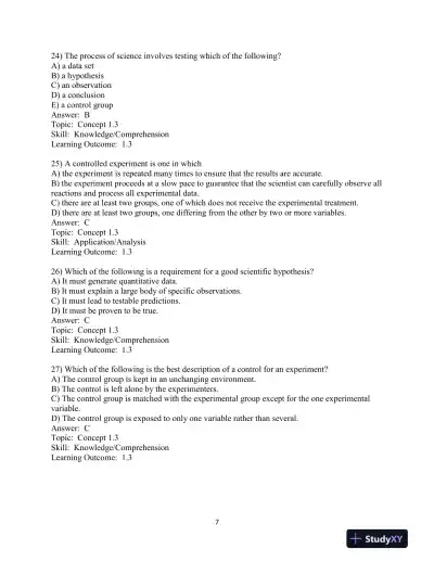 Test Bank For Campbell Biology In Focus, 2nd Edition - Page 8 preview image