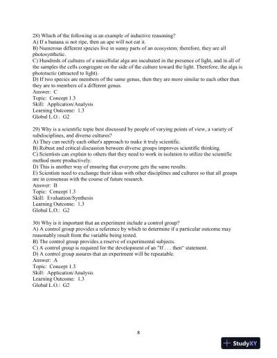 Test Bank For Campbell Biology In Focus, 2nd Edition - Page 9 preview image