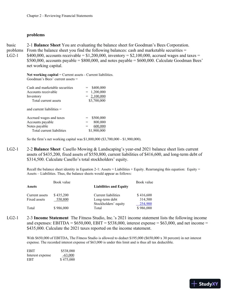 Solution Manual For Finance: Applications and Theory, 5th Edition, page 7
