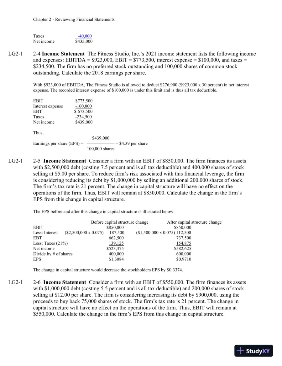 Solution Manual For Finance: Applications and Theory, 5th Edition, page 8