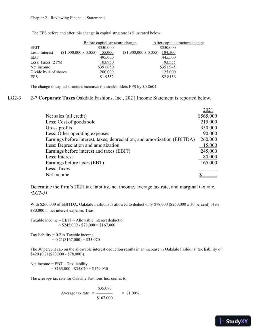 Solution Manual For Finance: Applications and Theory, 5th Edition, page 9
