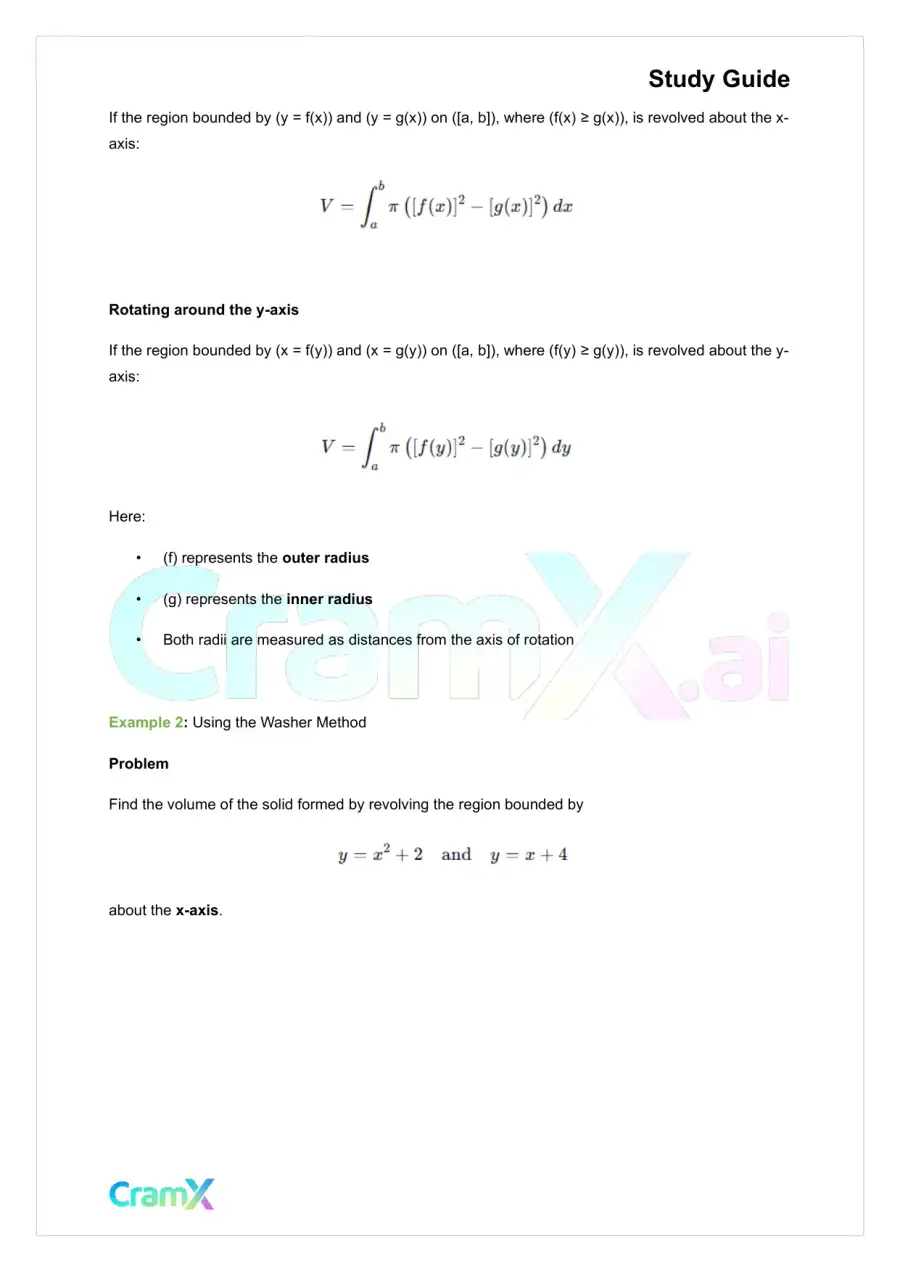 Calculus - Applications of the Definite Integral, page 5