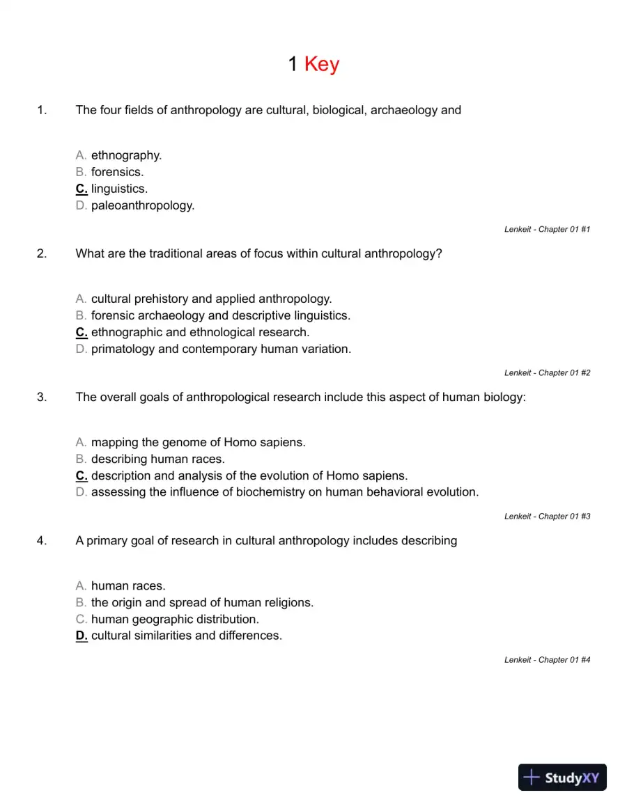 Introducing Cultural Anthropology 5th Edition Test Bank, page 14