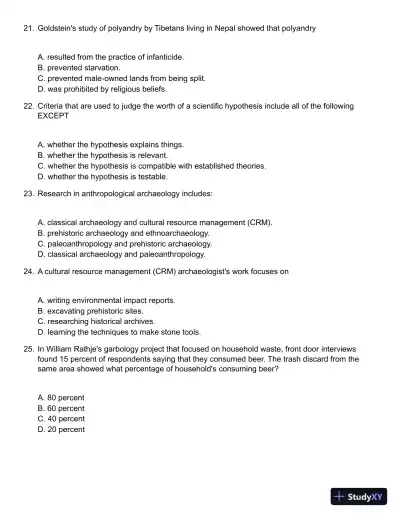 Introducing Cultural Anthropology 5th Edition Test Bank - Page 6 preview image