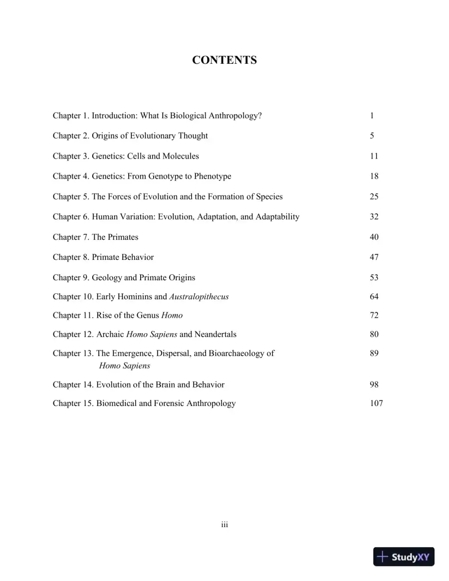 Class Notes for Exploring Biological Anthropology: The Essentials, 4th Edition, page 3
