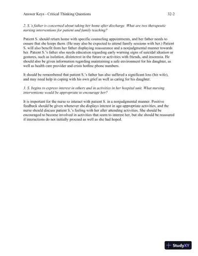 Solution Manual For Foundations and Adult Health Nursing, 8th Edition - Page 18 preview image