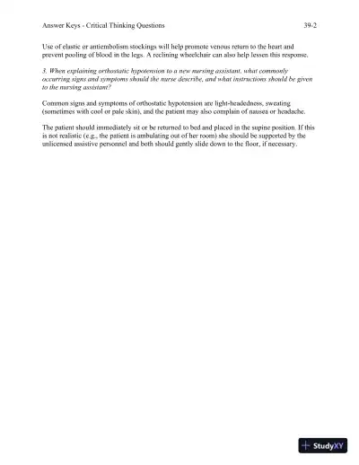 Solution Manual For Foundations and Adult Health Nursing, 8th Edition - Page 24 preview image