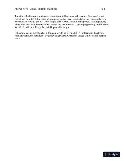 Solution Manual For Foundations and Adult Health Nursing, 8th Edition - Page 29 preview image