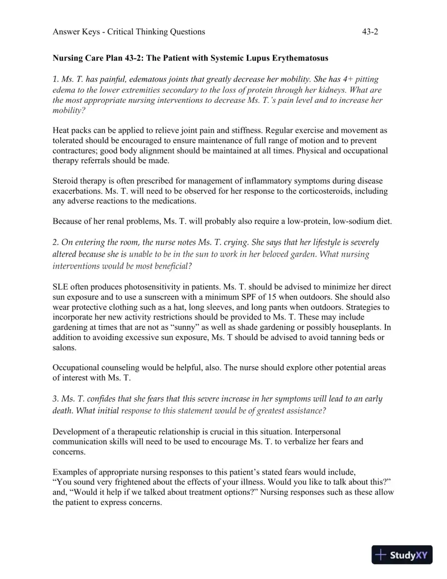 Solution Manual For Foundations and Adult Health Nursing, 8th Edition, page 31