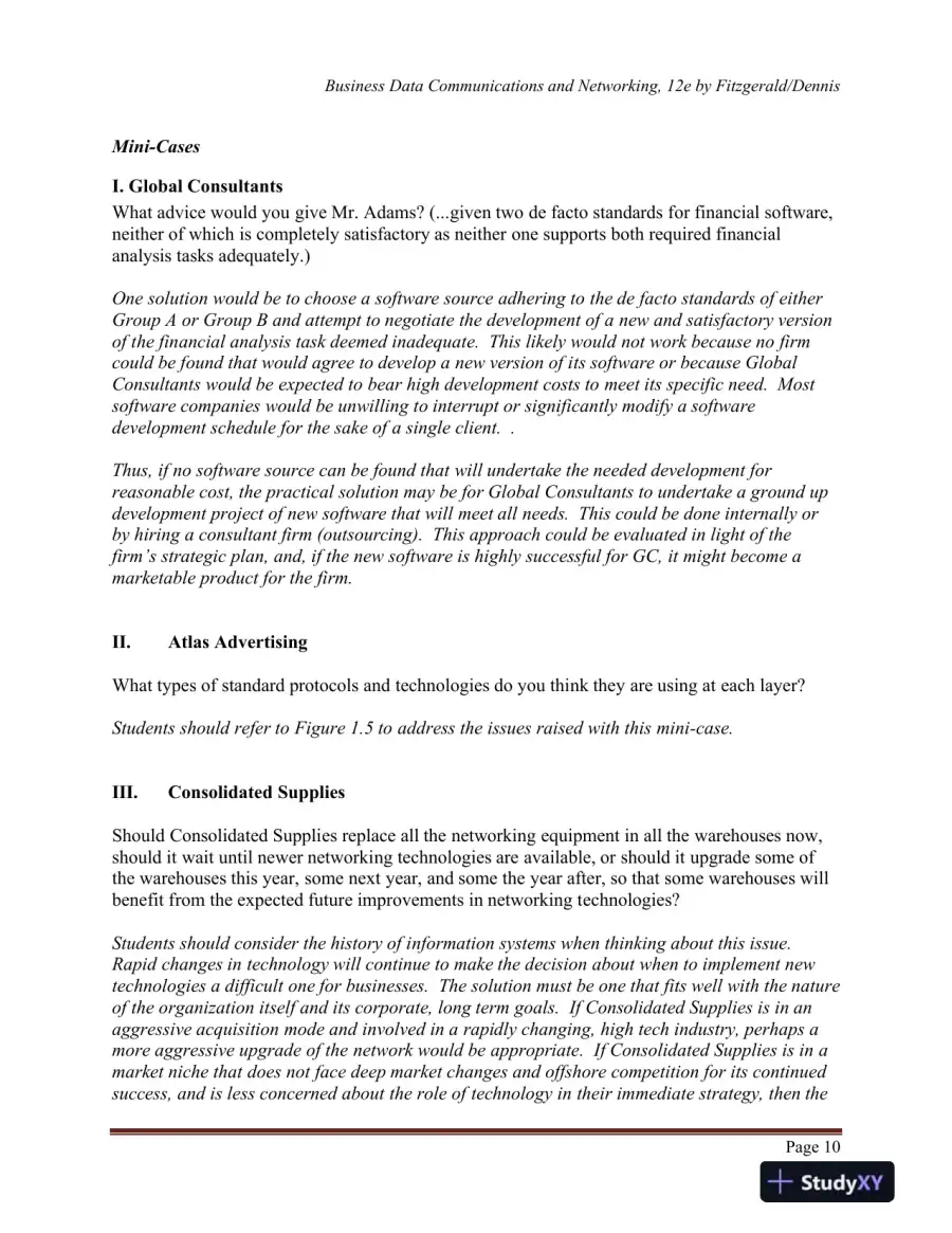 Business Data Communications and Networking, 12th Edition Solution Manual, page 12