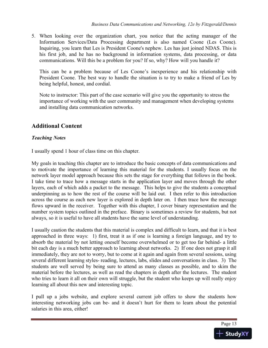 Business Data Communications and Networking, 12th Edition Solution Manual, page 15
