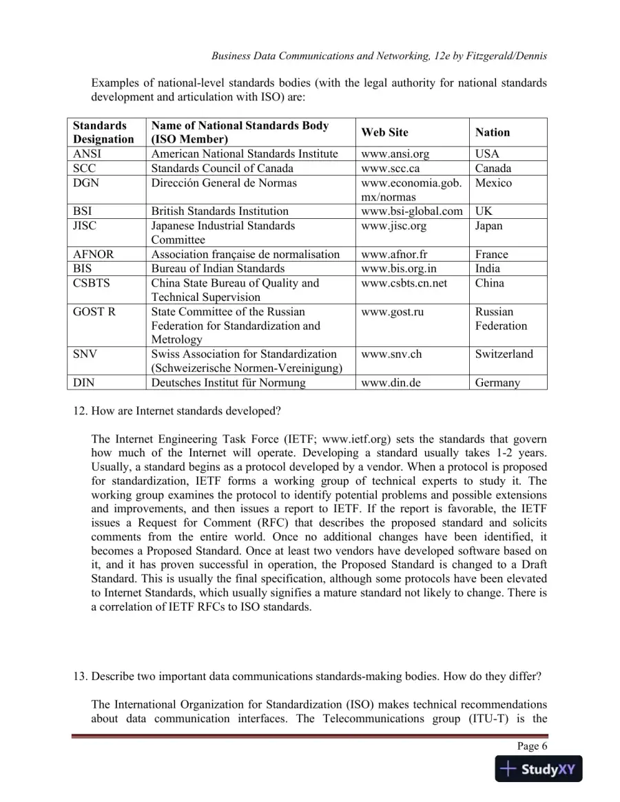 Business Data Communications and Networking, 12th Edition Solution Manual, page 8