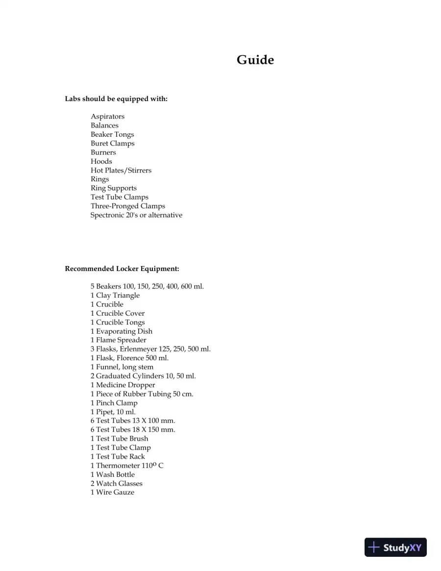 Solution Manual for Experiments in General Chemistry, 6th Edition, page 4