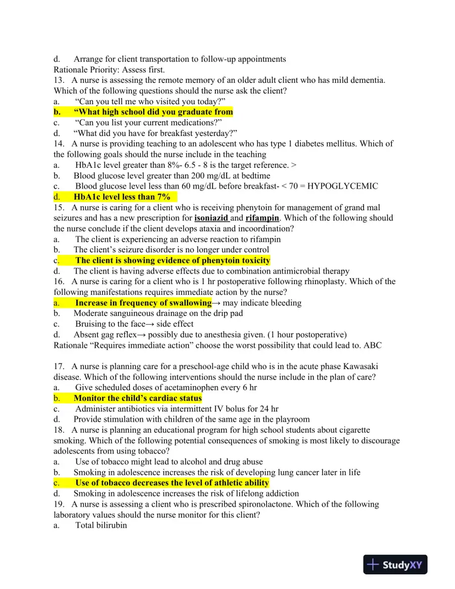 BIOL 1406 Biology Exam Version 1 With Answers (9 Solved Questions), page 4